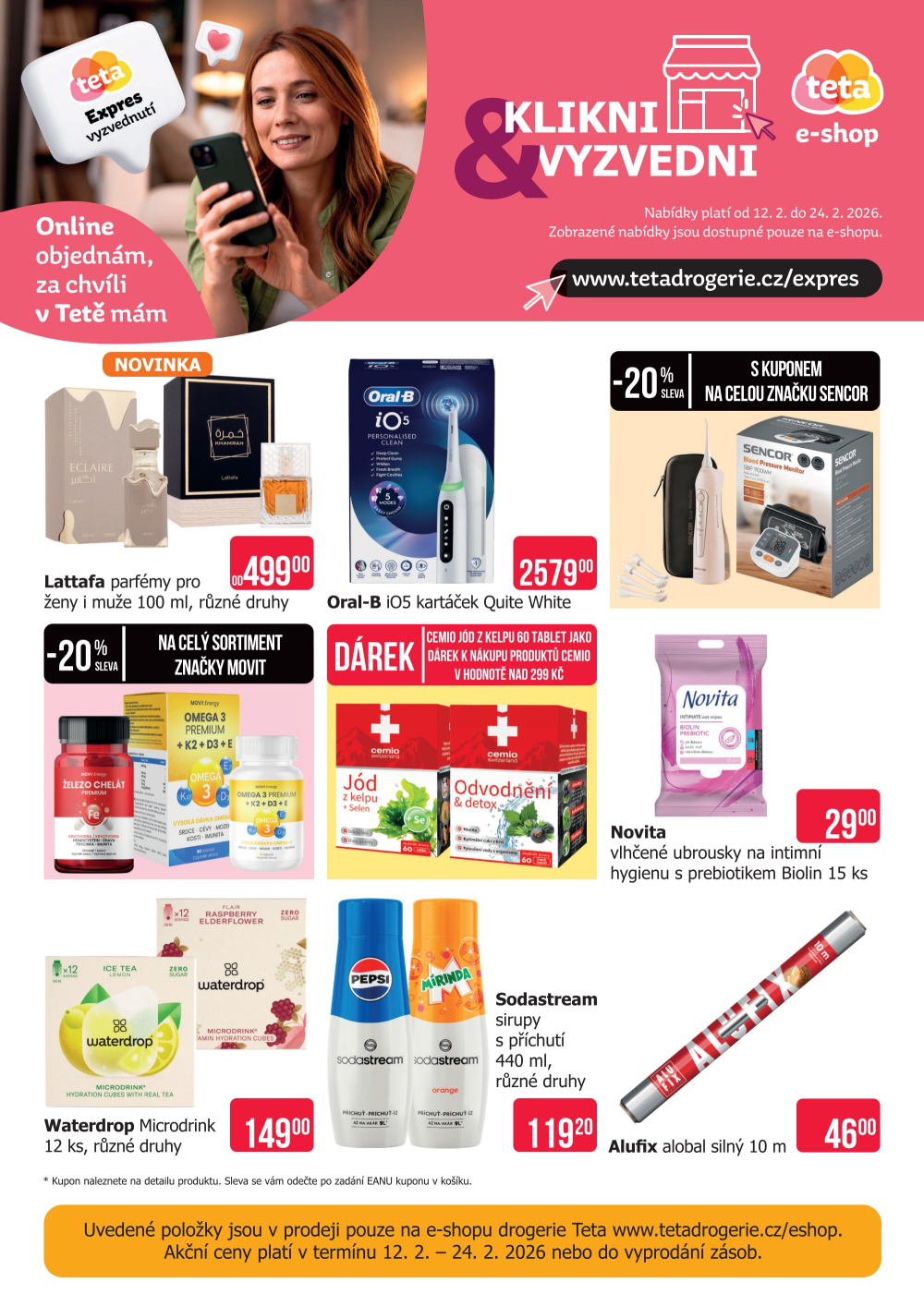 Leták Teta drogerie - Speciální nabídka e-shop - strana 1