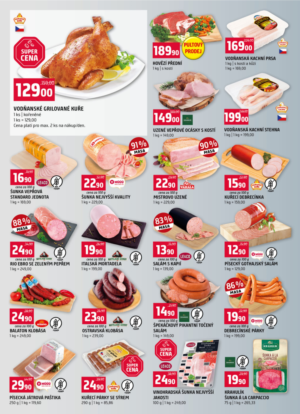 Leták Terno leták - České Budějovice, Bechyně, Borovany, Trhové Sviny, Třeboň, Týn nad Vltavou - strana 2