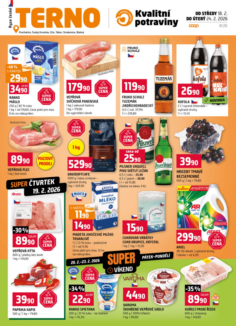 Leták Terno leták - Strakonice, Blatná - strana 1