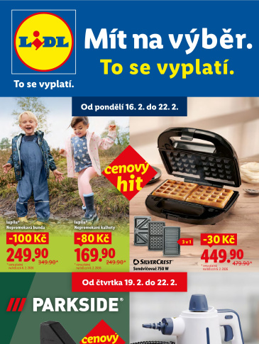 Lidl leták - Nabídka spotřebního zboží