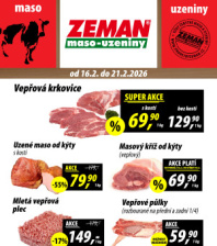 ZEMAN maso - uzeniny letáky