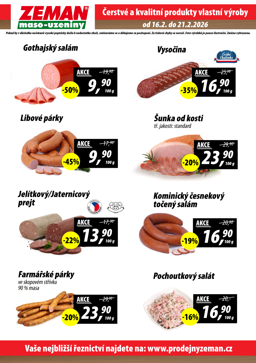 Leták ZEMAN maso - uzeniny leták - strana 2