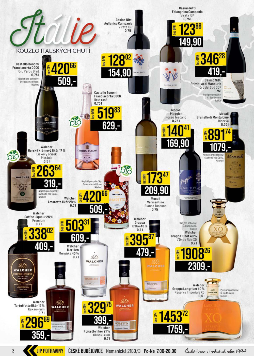 Leták JIP leták CC Cash & Carry - České Budějovice, Most, Náchod, Svoboda nad Úpou, Sušice - strana 2