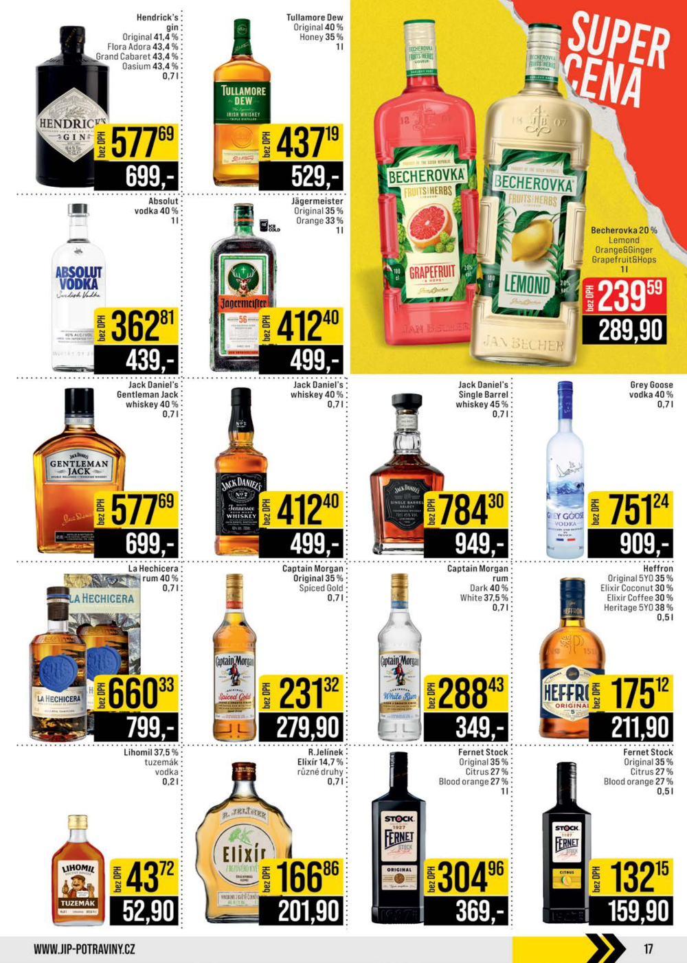 Leták JIP leták CC Cash & Carry - Brno, Ostrava, Praha, Polička, Olomouc, Karlovy Vary, Zlín, Jilemnice, Pardubice - strana 17