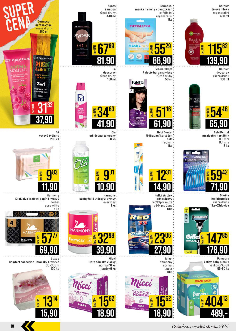 Leták JIP leták CC Cash & Carry - Brno, Ostrava, Praha, Polička, Olomouc, Karlovy Vary, Zlín, Jilemnice, Pardubice - strana 18