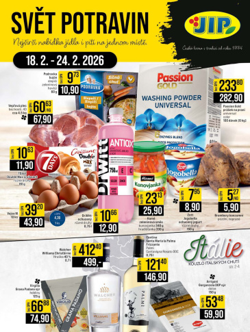 JIP leták CC Cash & Carry - Brno, Ostrava, Praha, Polička, Olomouc, Karlovy Vary, Zlín, Jilemnice, Pardubice