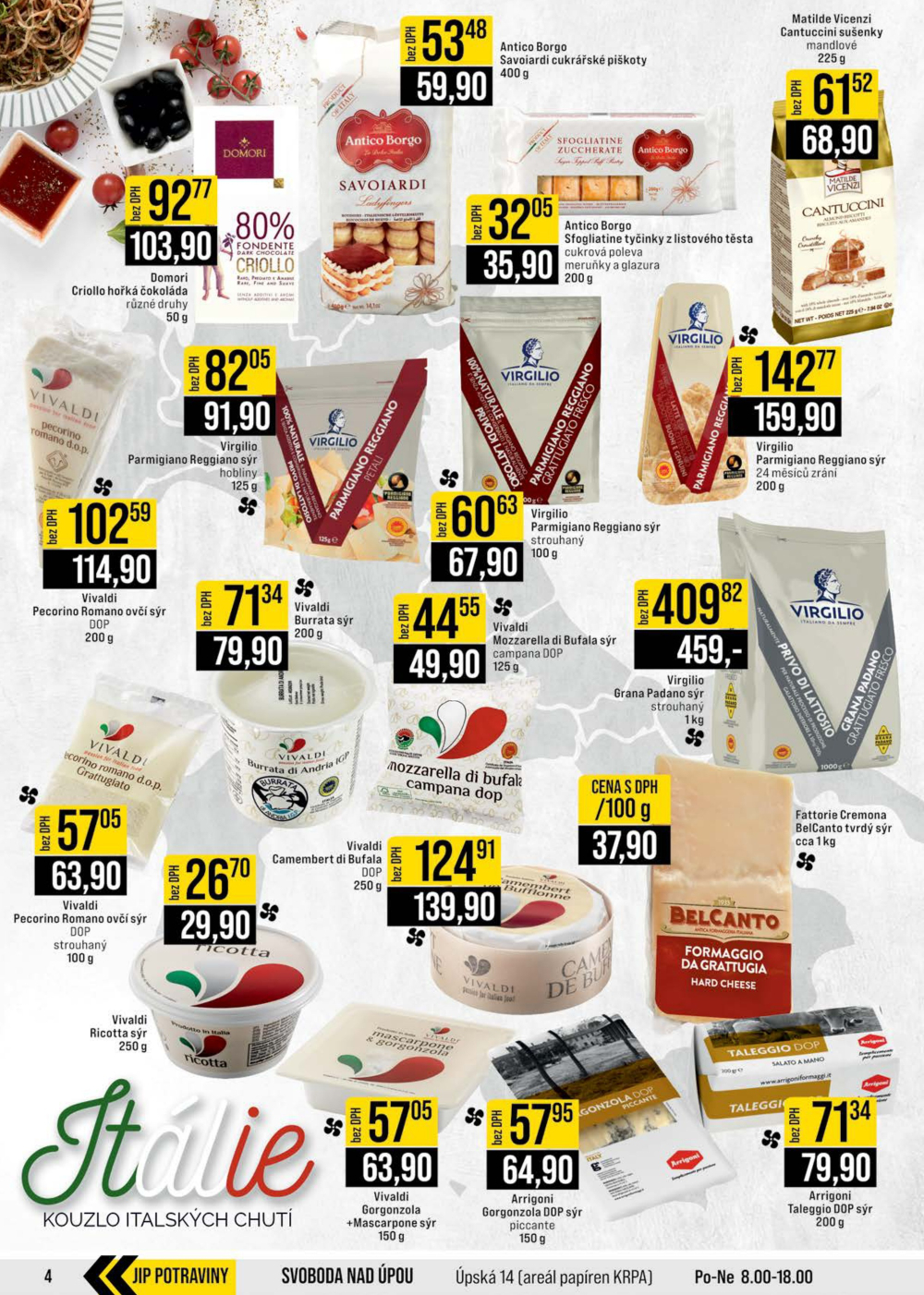 Leták JIP leták CC Cash & Carry - Brno, Ostrava, Praha, Polička, Olomouc, Karlovy Vary, Zlín, Jilemnice, Pardubice - strana 4