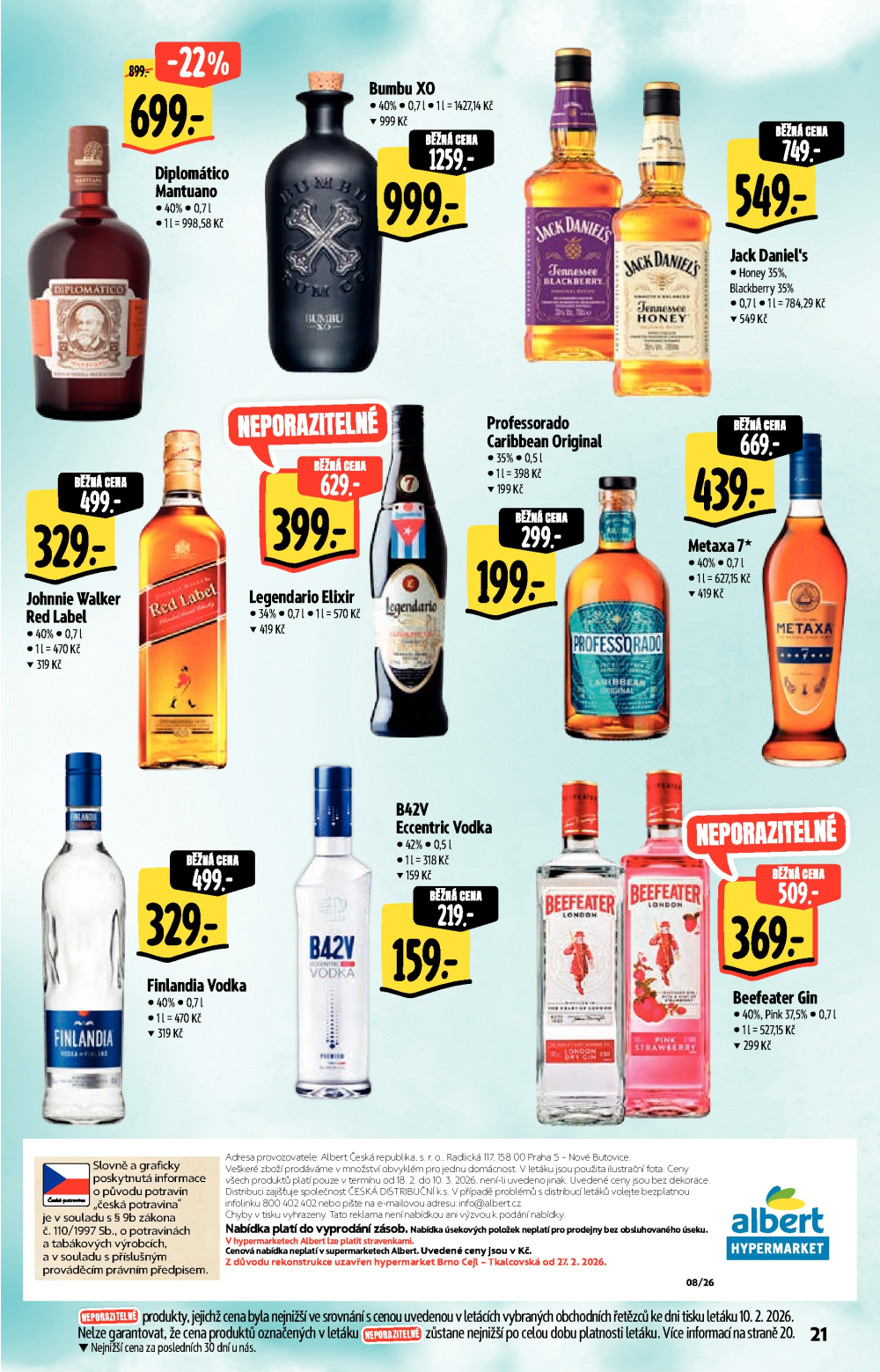 Leták Albert Hypermarket leták - Akční katalog - strana 21