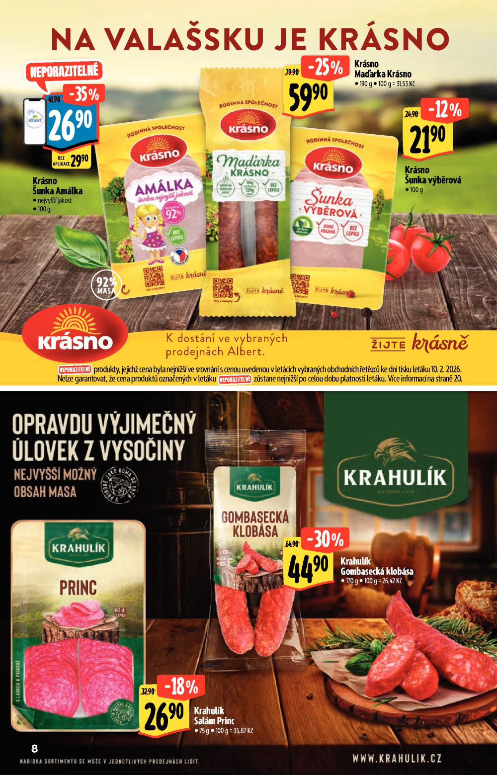 Leták Albert Hypermarket leták - Akční katalog - strana 8