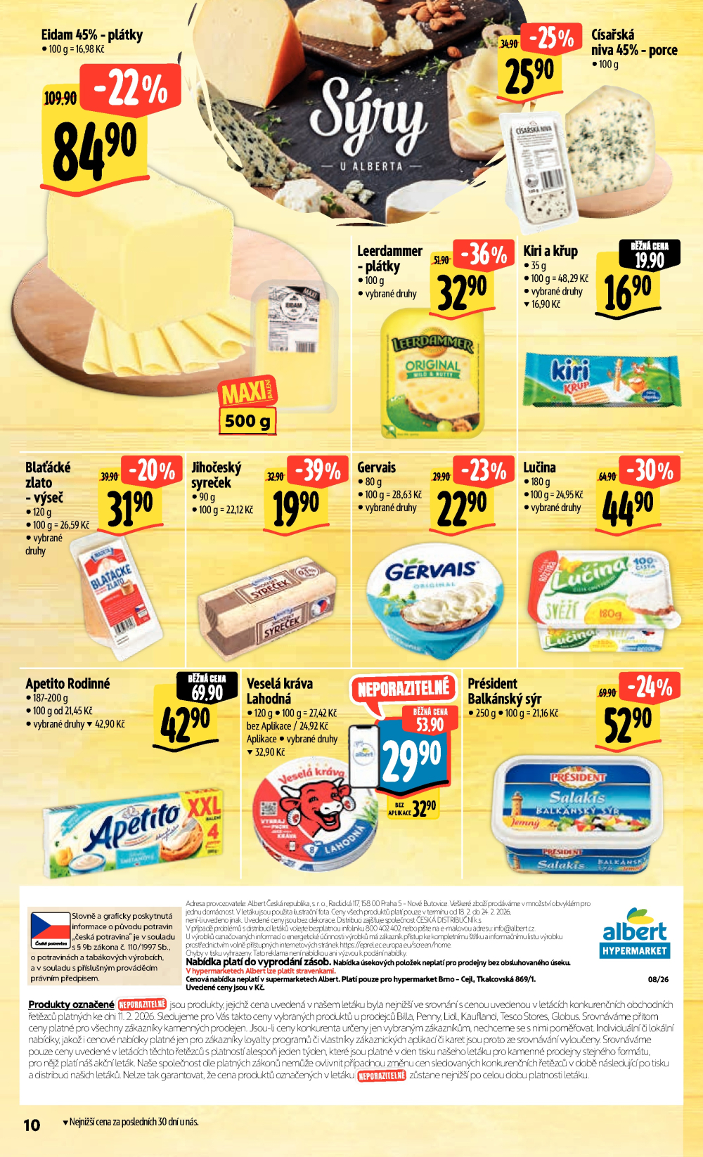 Leták Albert Hypermarket leták - Brno Cejl, Tkalcovská - strana 18