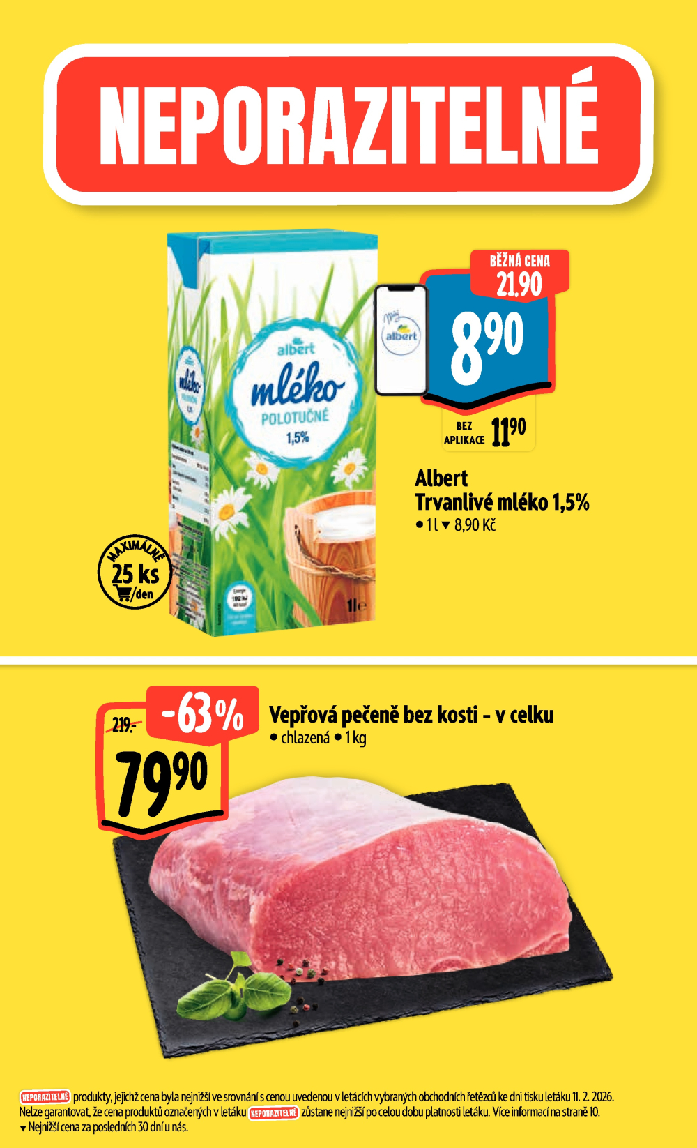 Leták Albert Hypermarket leták - Brno Cejl, Tkalcovská - strana 2