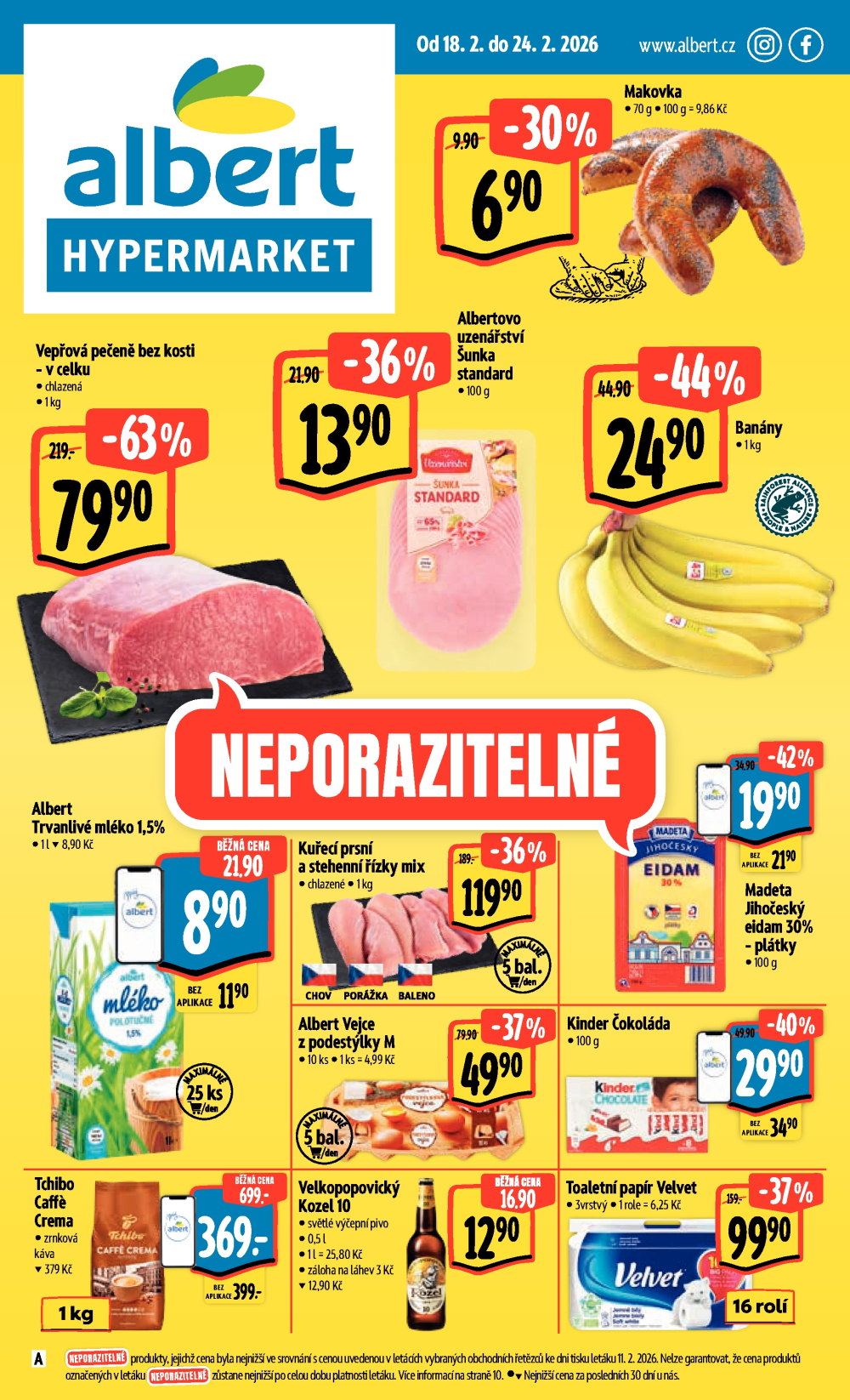 Leták Albert Hypermarket leták - strana 1