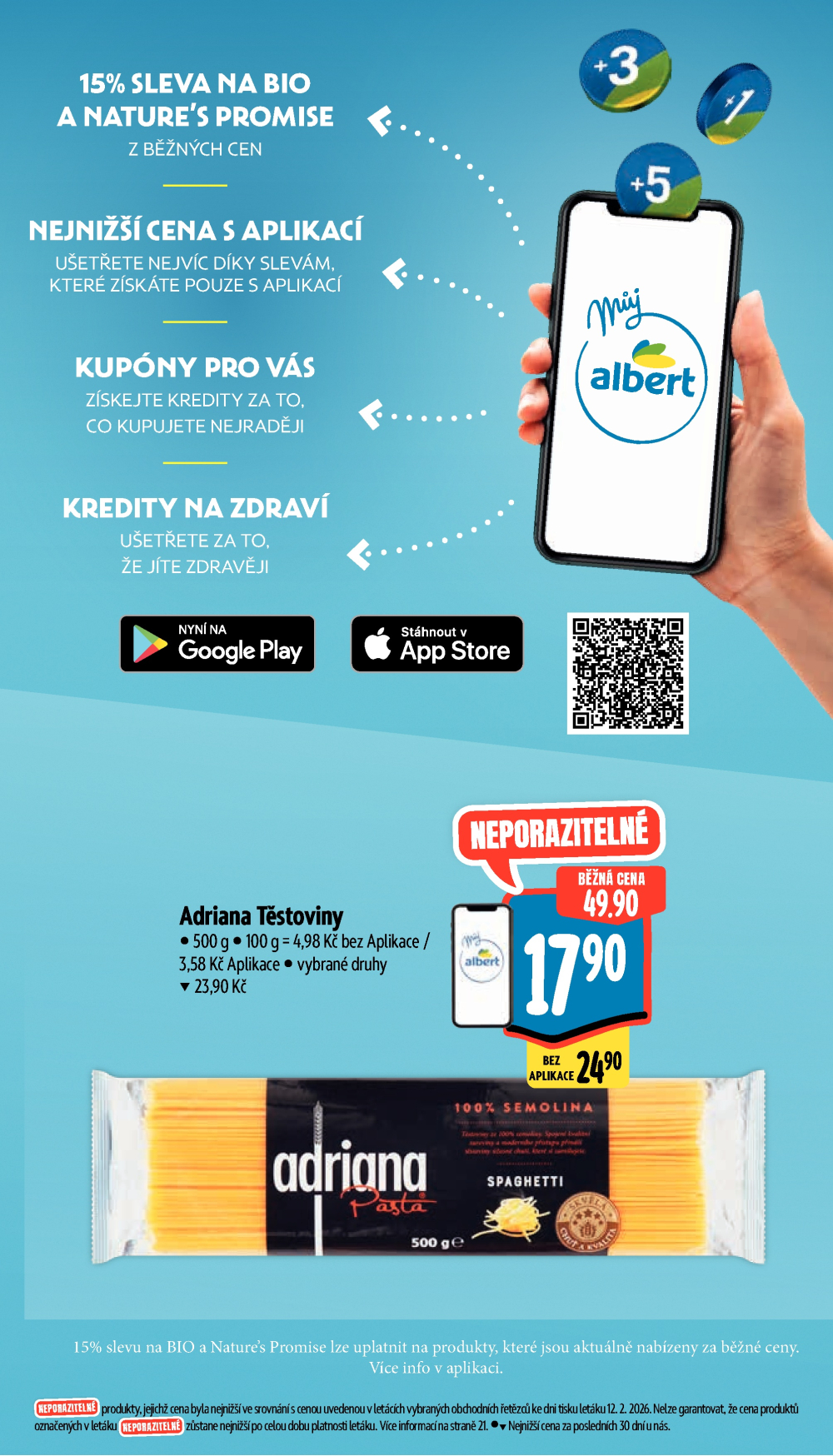 Leták Albert Supermarket leták - Brno Stará Osada a Jihomoravské náměstí - strana 9