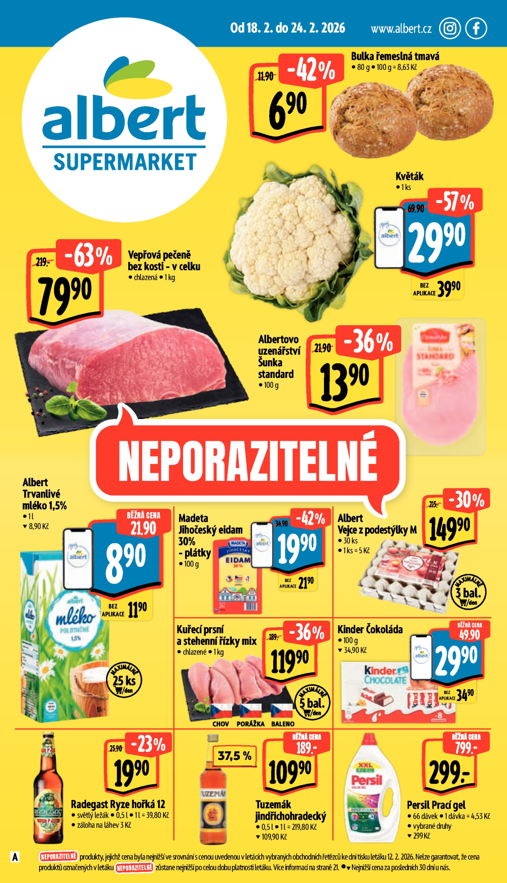 Leták Albert Supermarket leták - strana 1