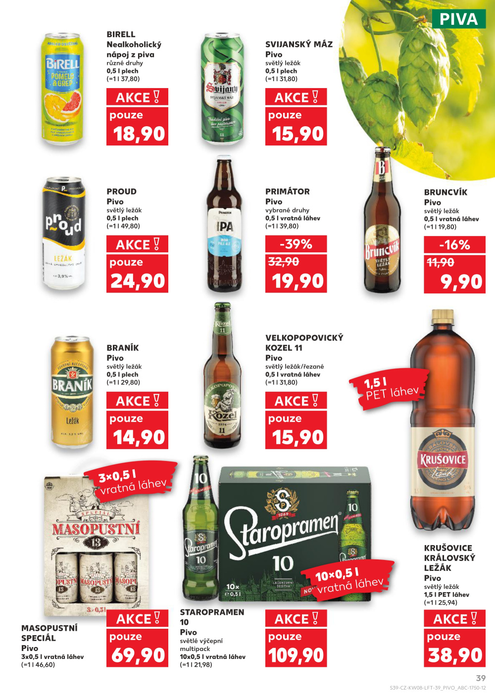 Leták Kaufland leták Velké Meziříčí - strana 39