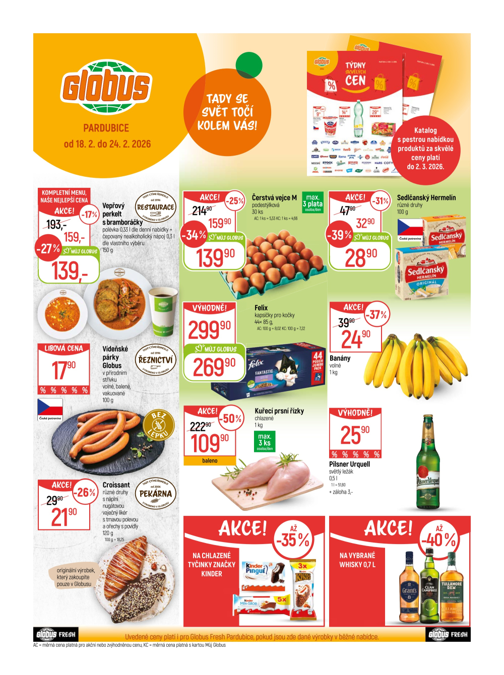Leták Globus leták Pardubice - strana 1