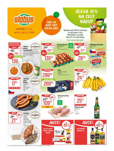 Globus leták Chotikov (Plzeň)