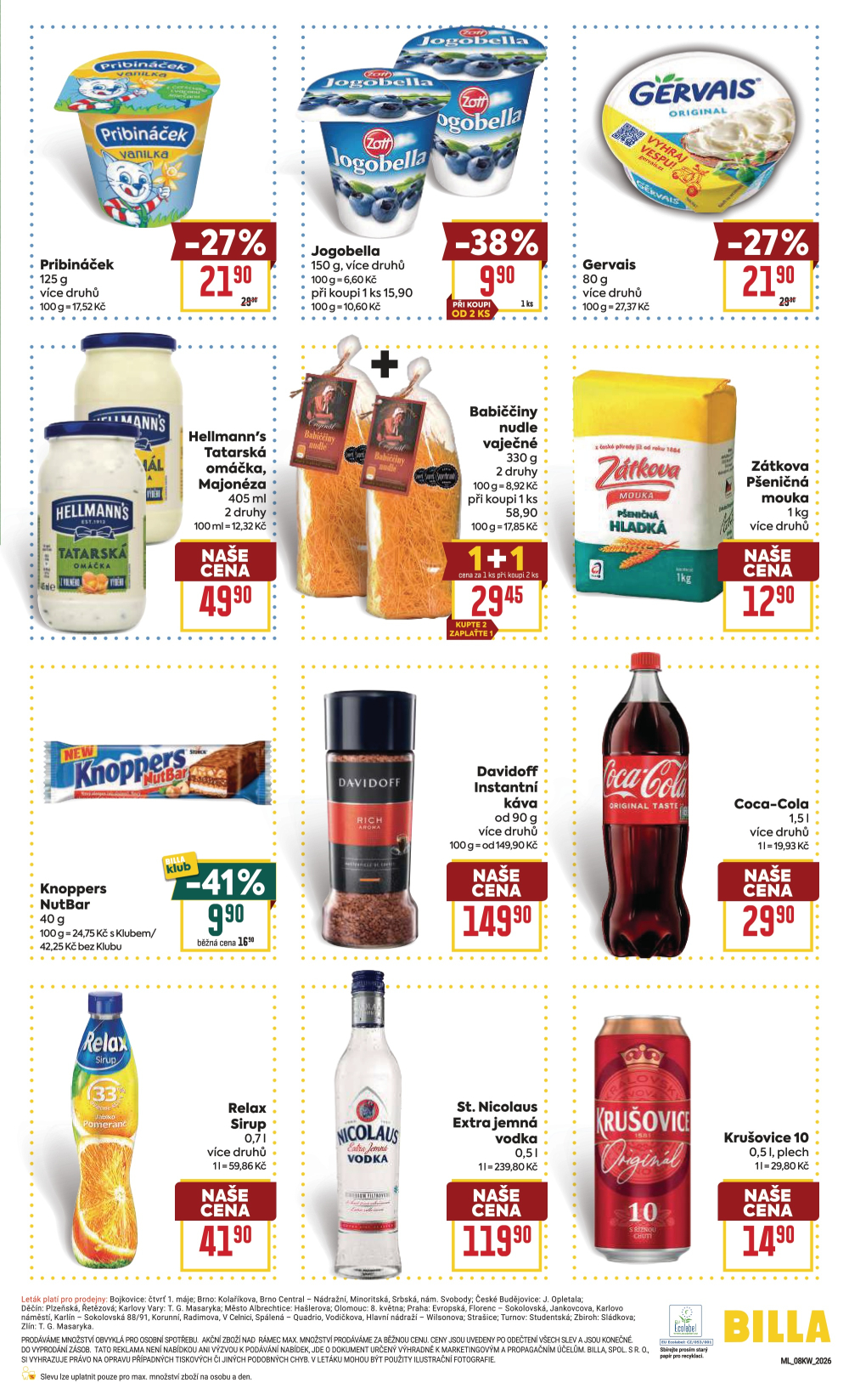 Leták BILLA malý leták - strana 3