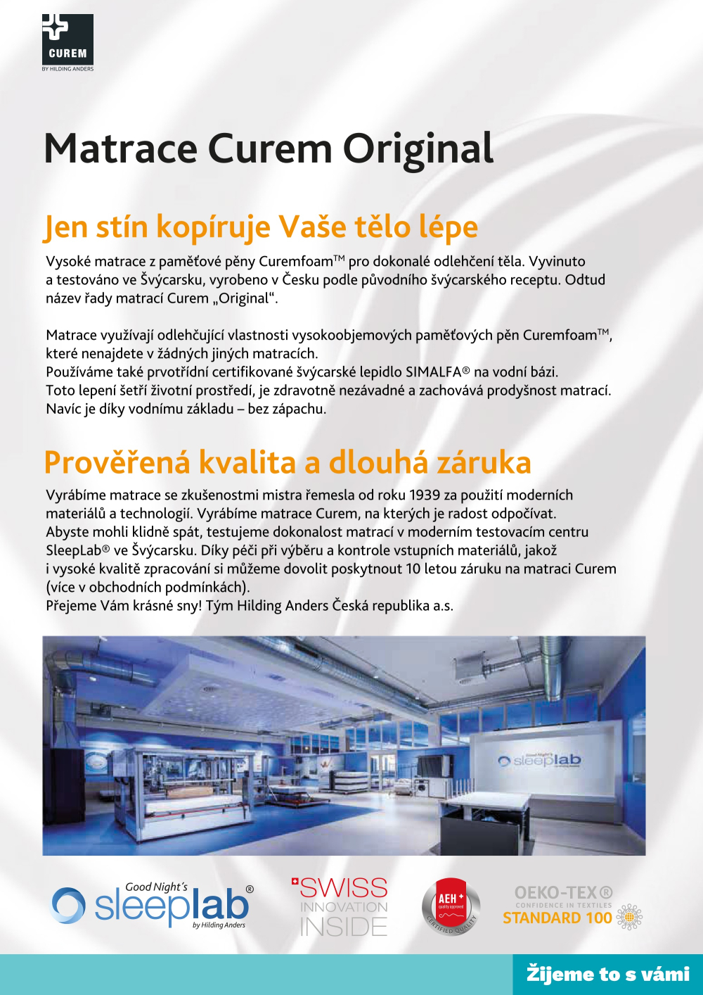 Leták ASKO nábytek katalog - Matrace Curem - strana 11