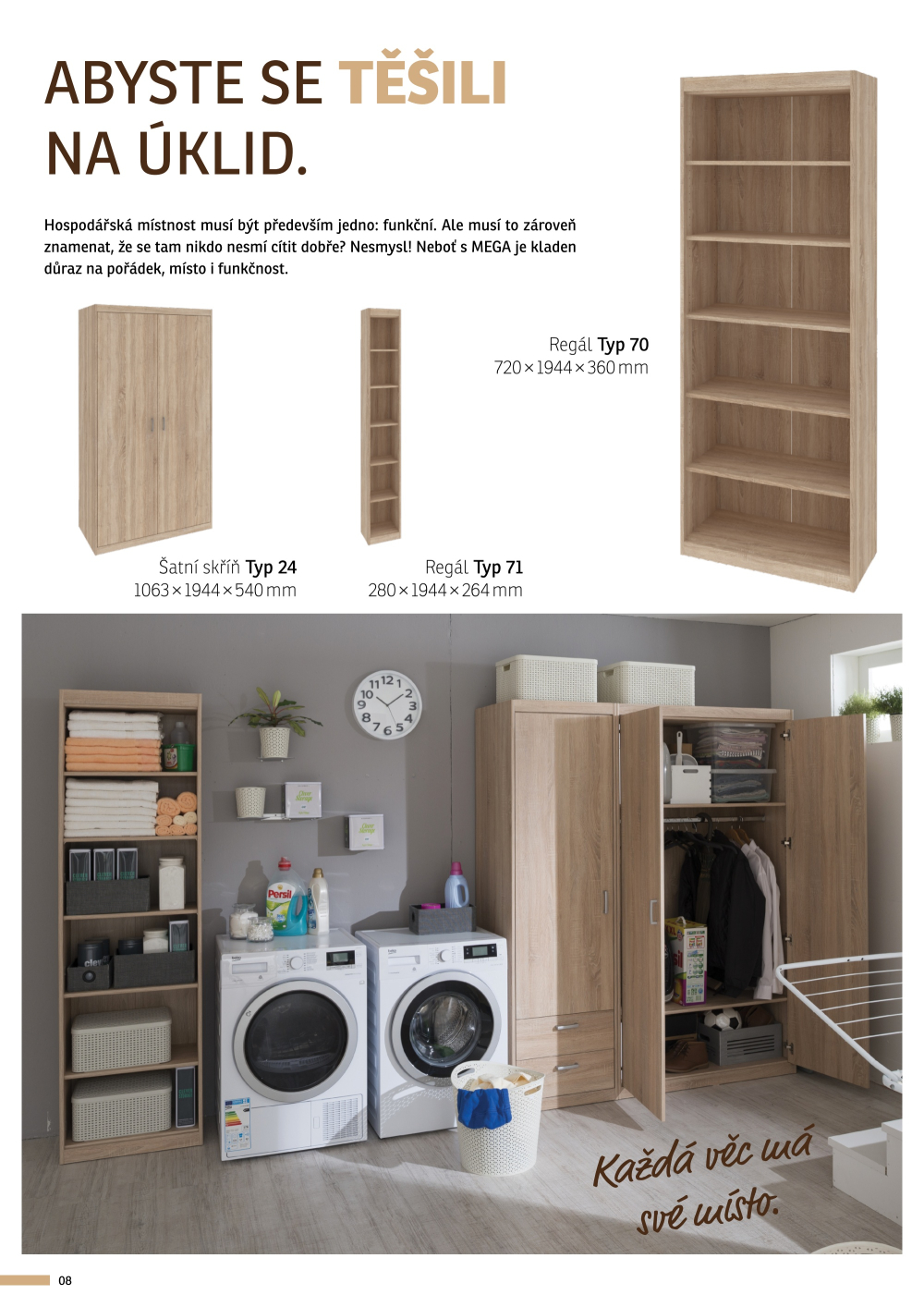 Leták ASKO nábytek katalog - Nábytkový program Mega - strana 8