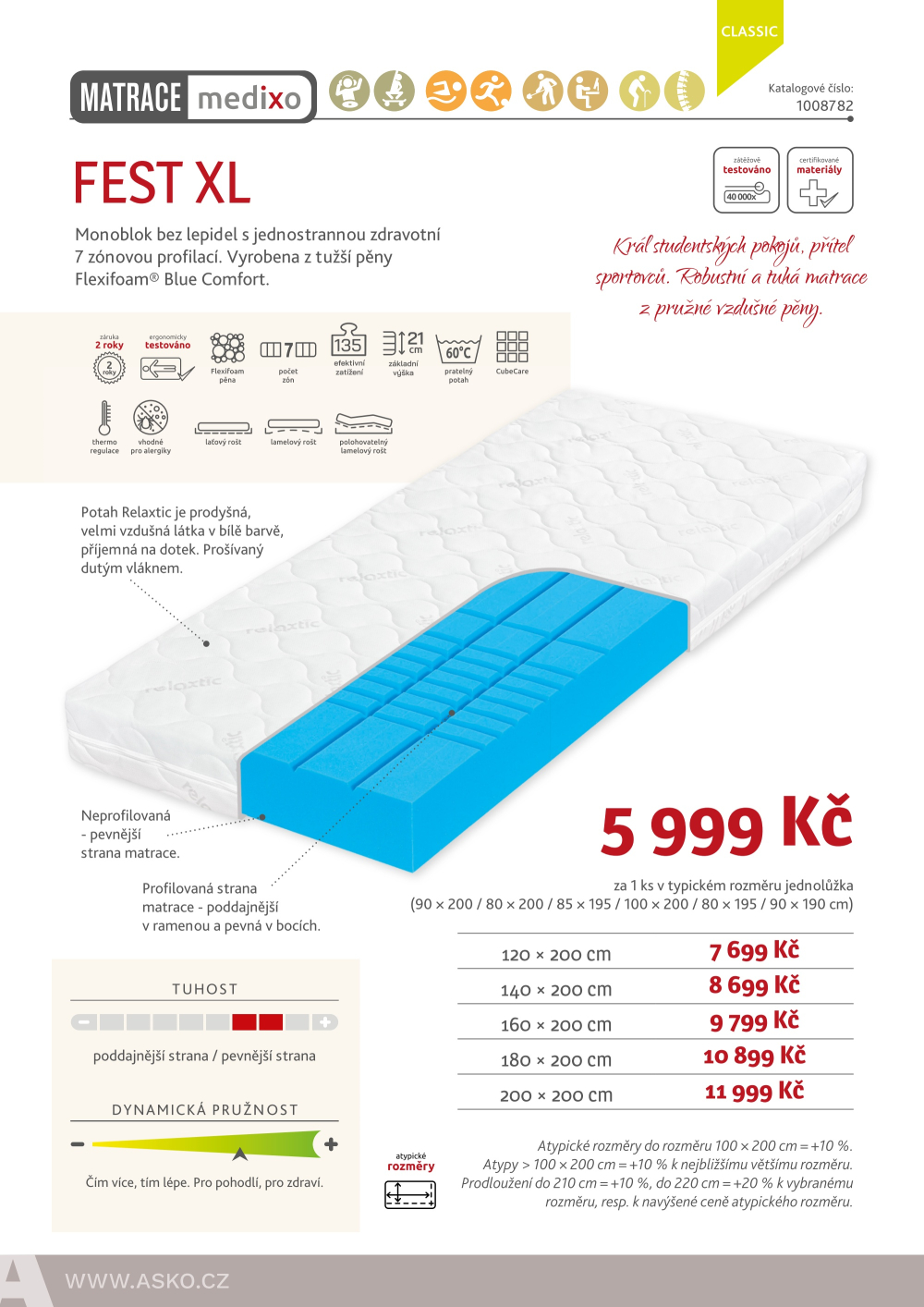 Leták ASKO nábytek katalog - Matrace Tropico - strana 34