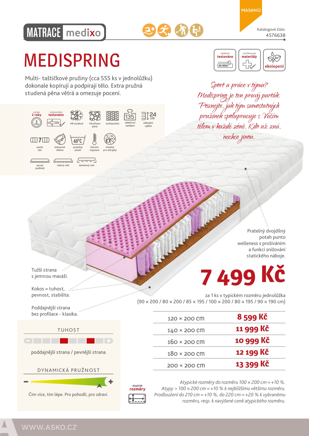 Leták ASKO nábytek katalog - Matrace Tropico - strana 44