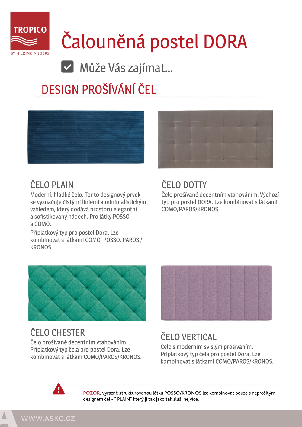 Leták ASKO nábytek katalog - Matrace Tropico - strana 50