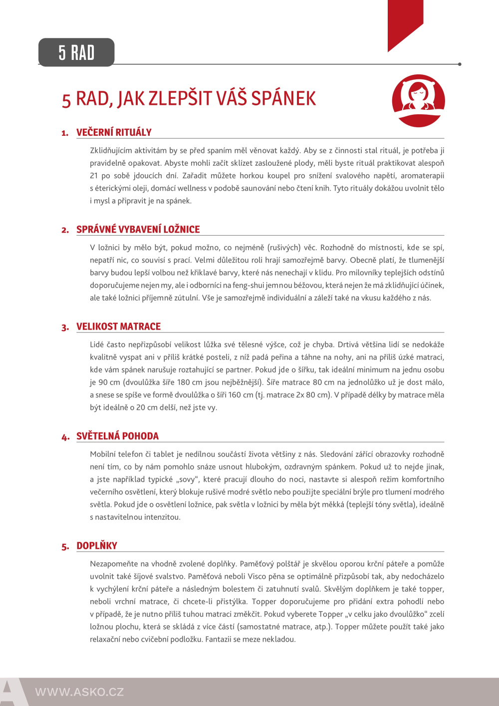 Leták ASKO nábytek katalog - Matrace Tropico - strana 8