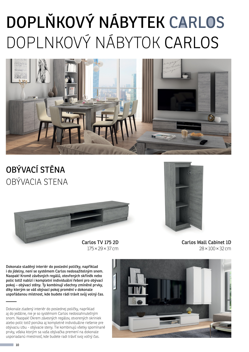 Leták ASKO nábytek katalog - Program Carlos - strana 10