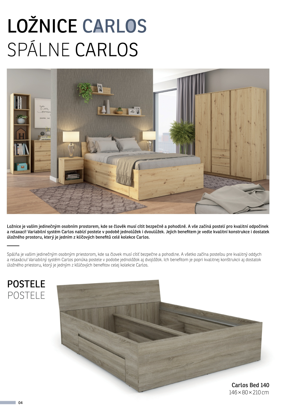 Leták ASKO nábytek katalog - Program Carlos - strana 4