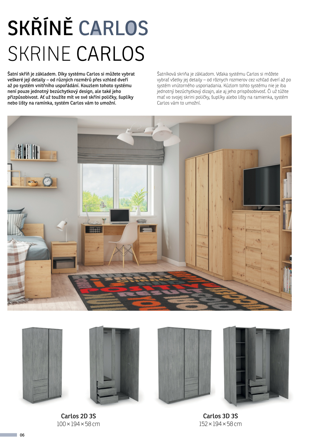 Leták ASKO nábytek katalog - Program Carlos - strana 6