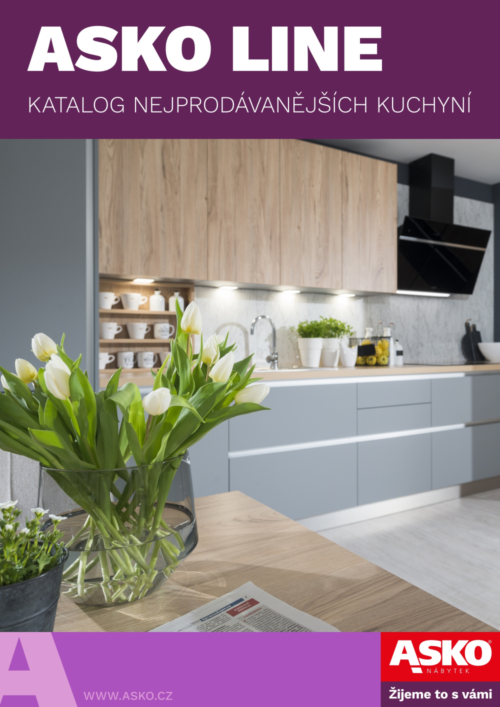 Leták ASKO nábytek katalog - Kuchyně Line - strana 1
