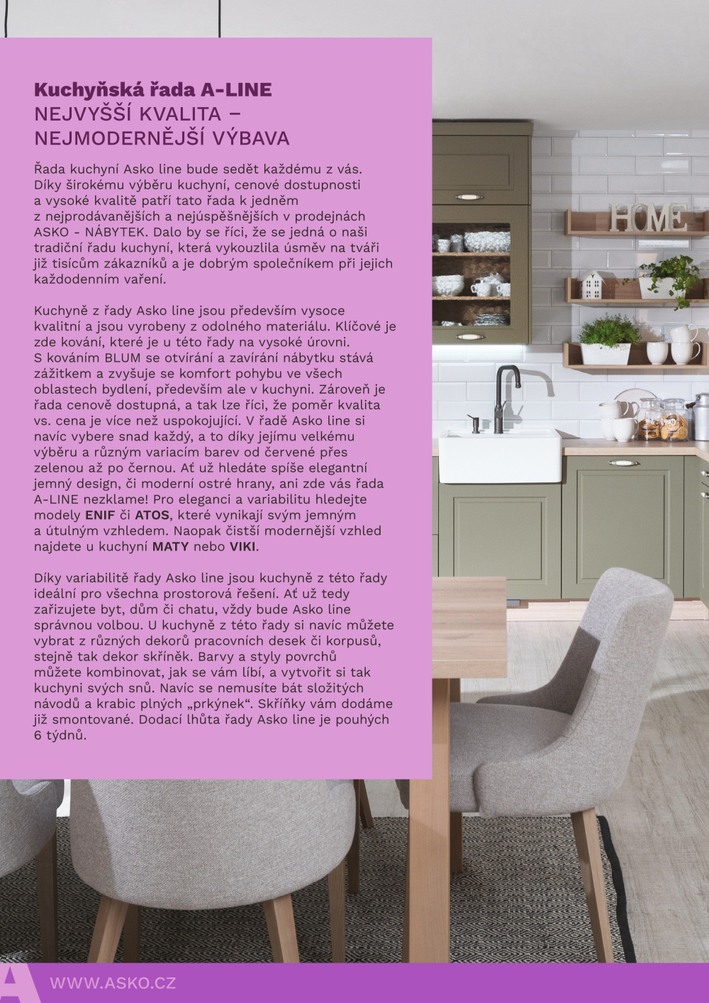 Leták ASKO nábytek katalog - Kuchyně Line - strana 2