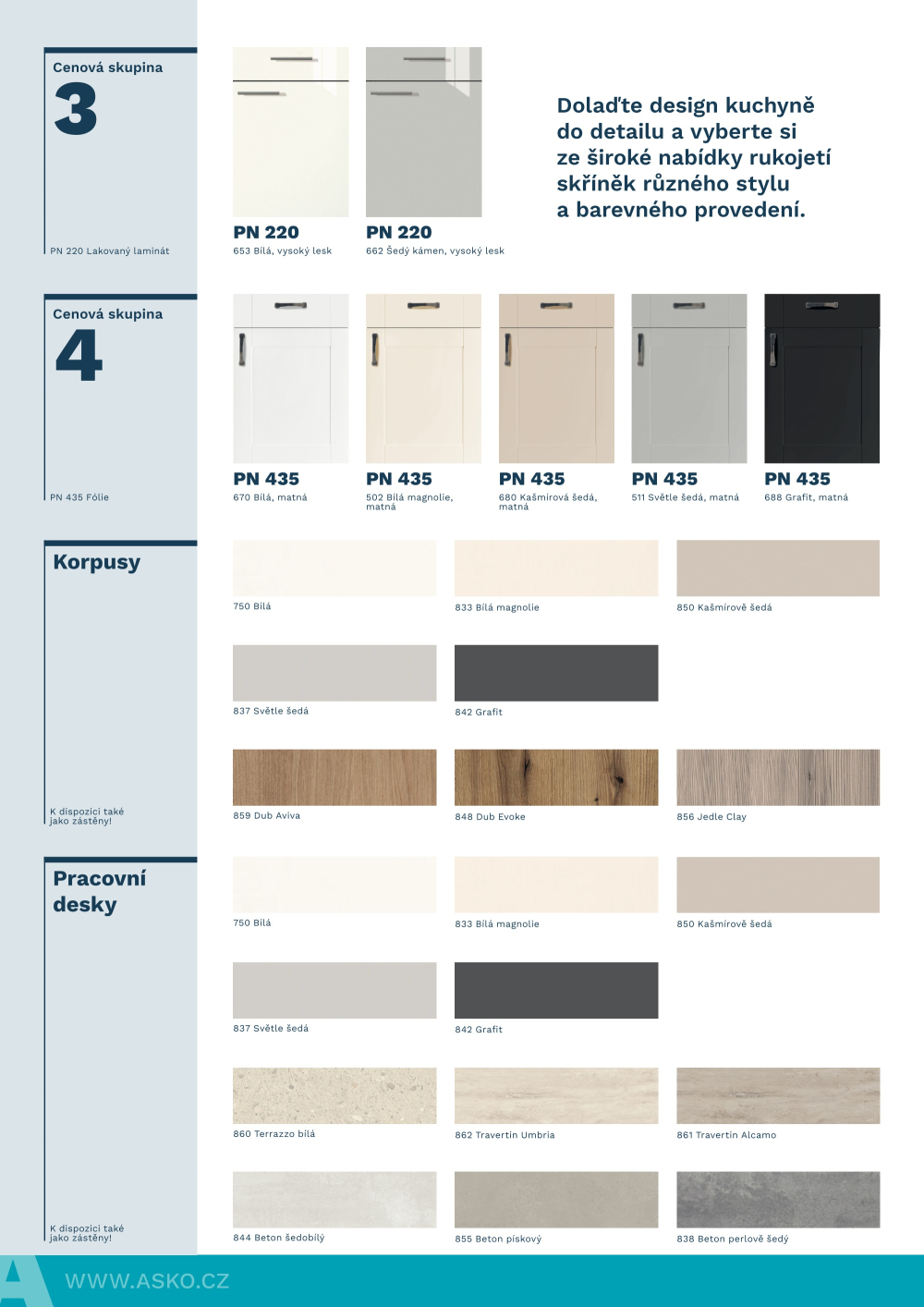 Leták ASKO nábytek katalog - Kuchyně Best Line - strana 18