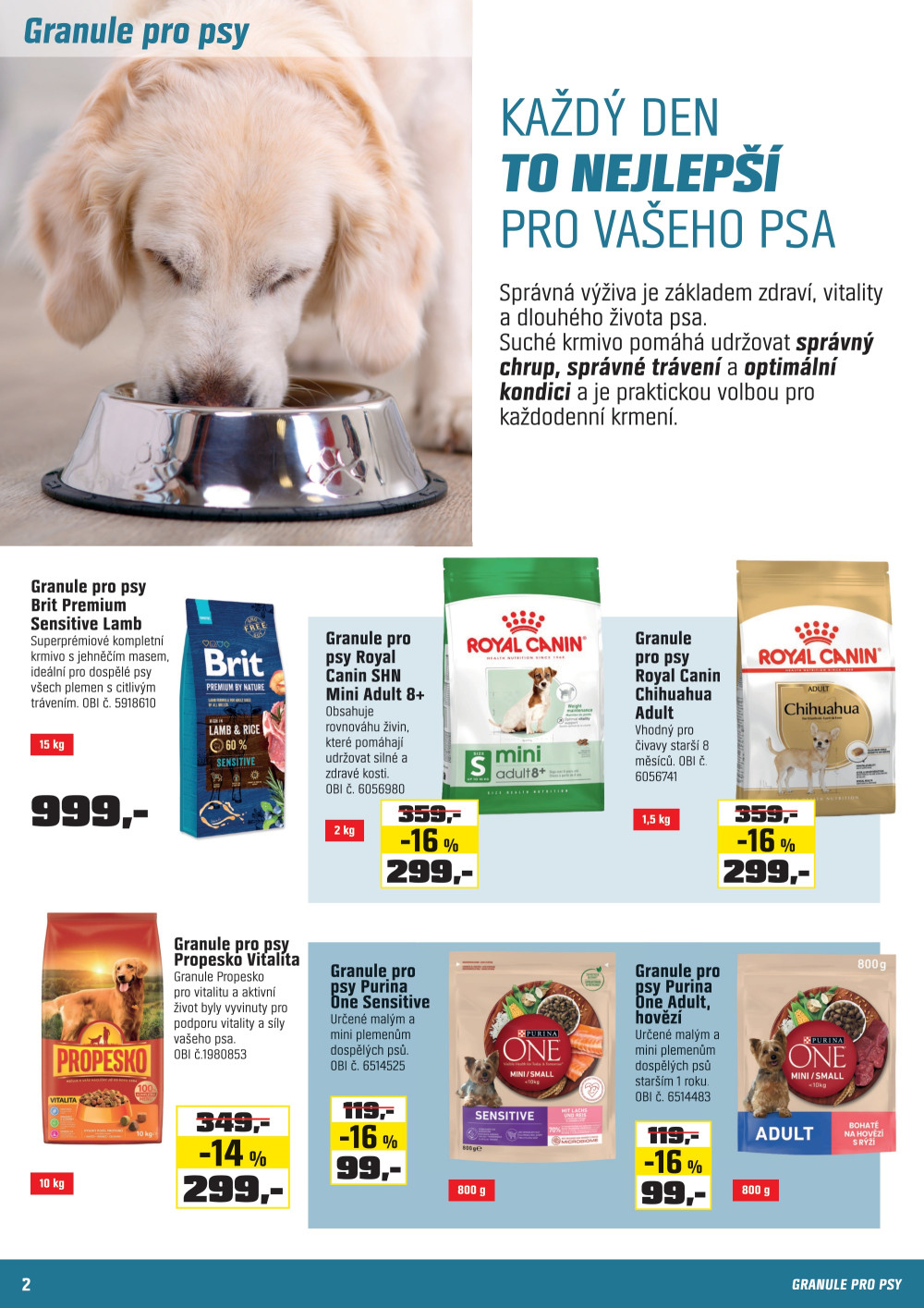 Leták OBI leták - Chovatelské potřeby - strana 2