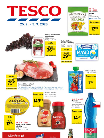 Tesco hypermarket leták