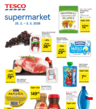 Akční leták Tesco supermarket 