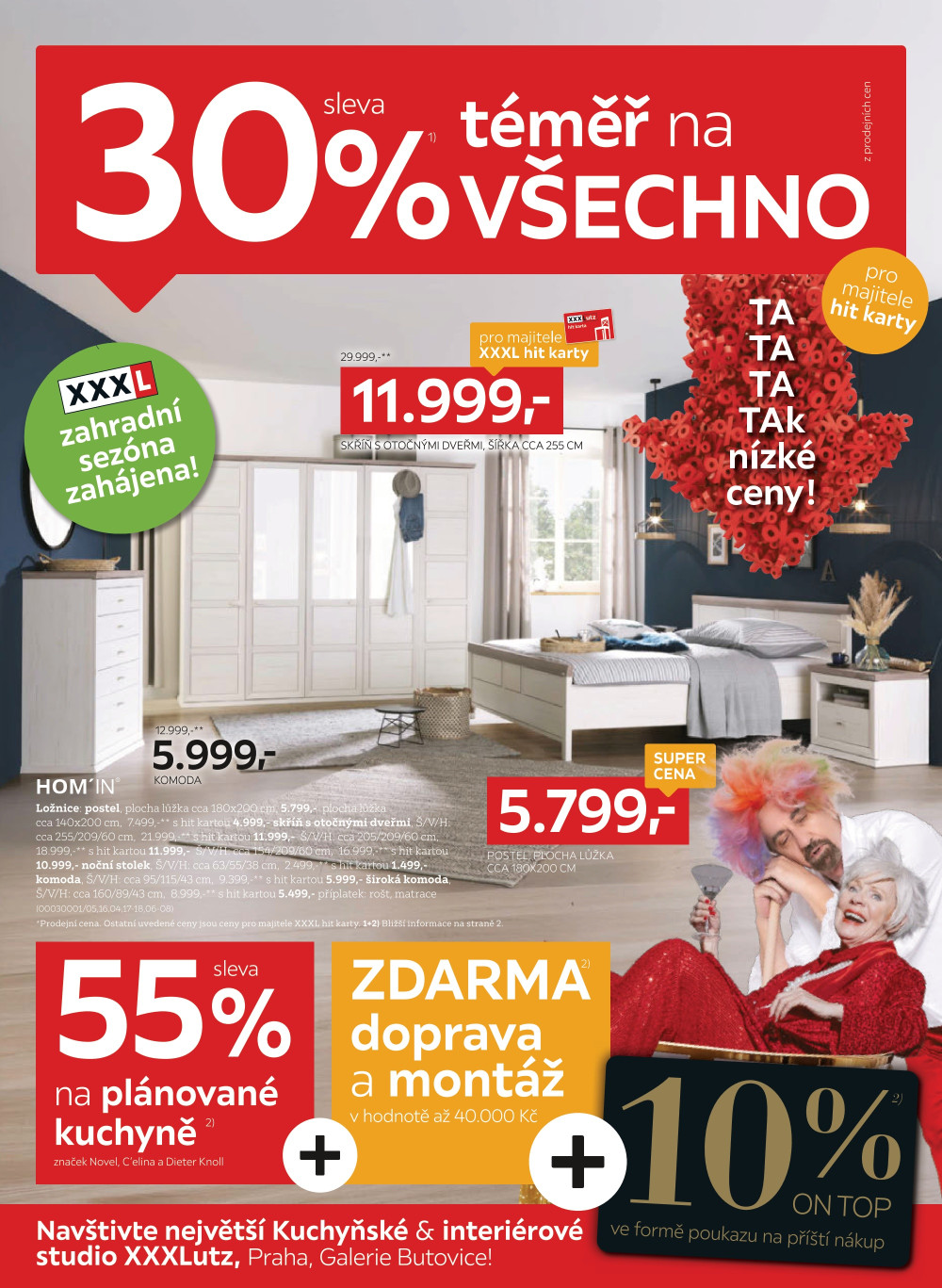 Leták XXXLutz leták - Sleva 30 % téměř na všechno - strana 1