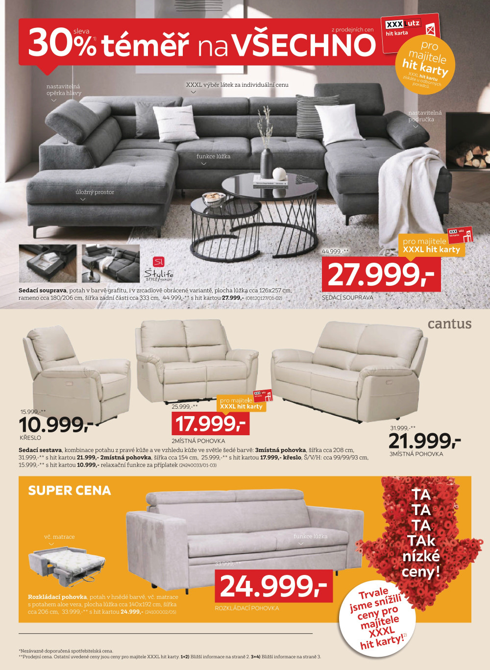 Leták XXXLutz leták - Sleva 30 % téměř na všechno - strana 4
