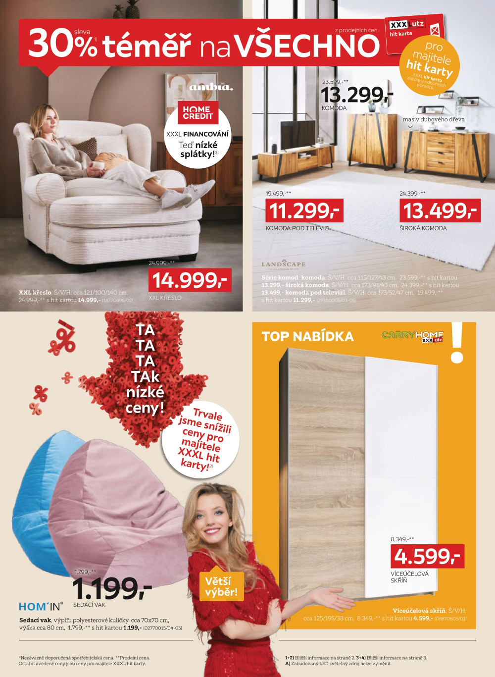 Leták XXXLutz leták - Sleva 30 % téměř na všechno - strana 8