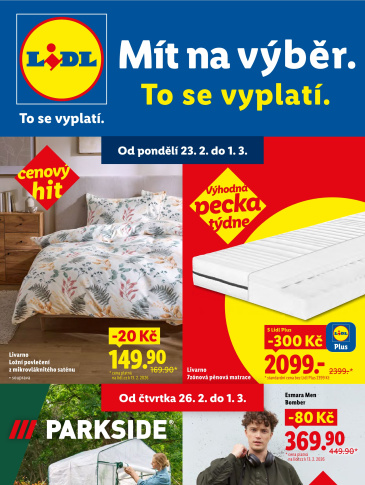 Lidl leták - Nabídka spotřebního zboží