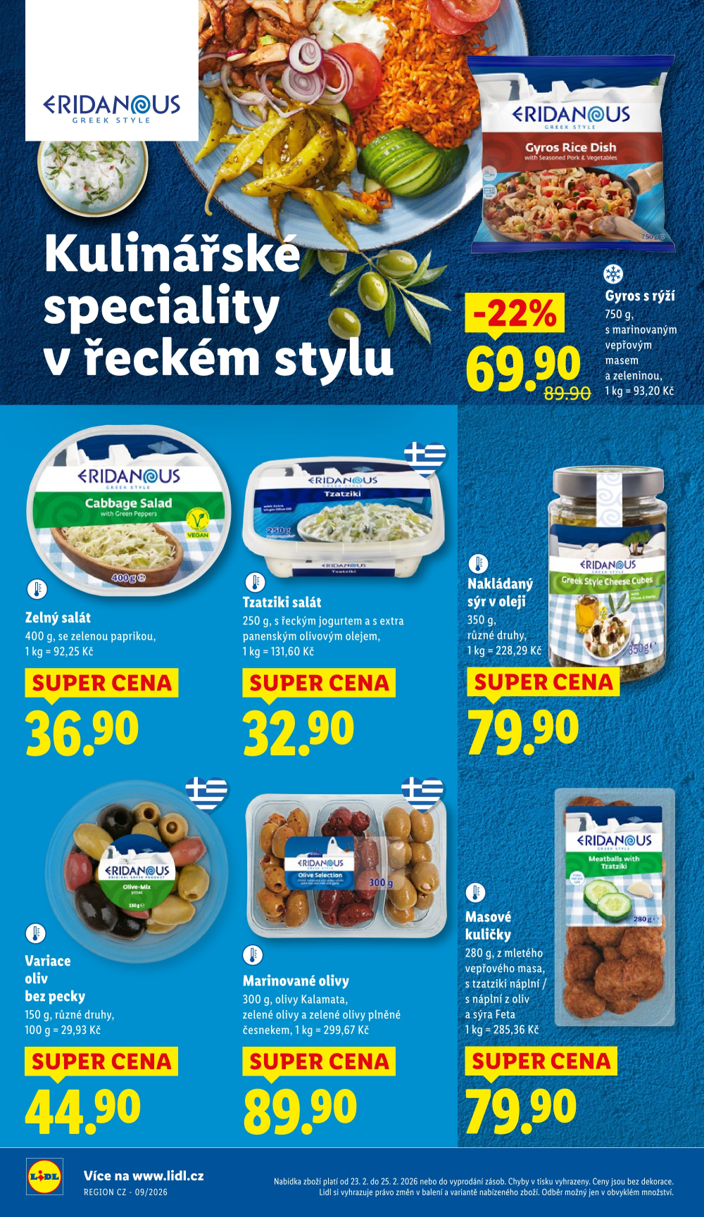 Leták Lidl leták od pondělí - Kulinářské speciality v řeckém stylu - strana 16