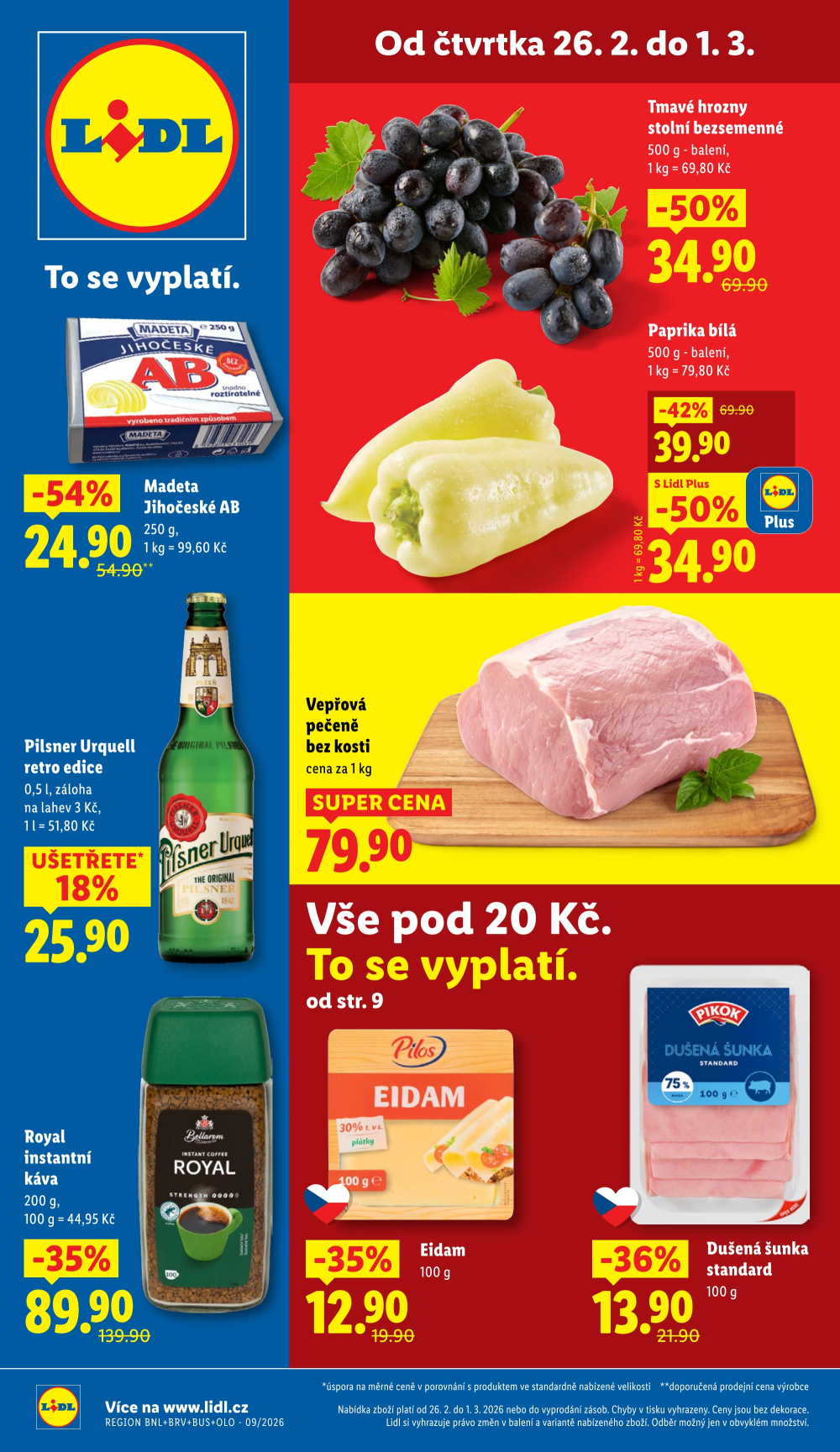 Leták Lidl leták od čtvrtka - strana 1