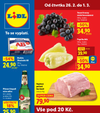 Akční leták Lidl  od čtvrtka