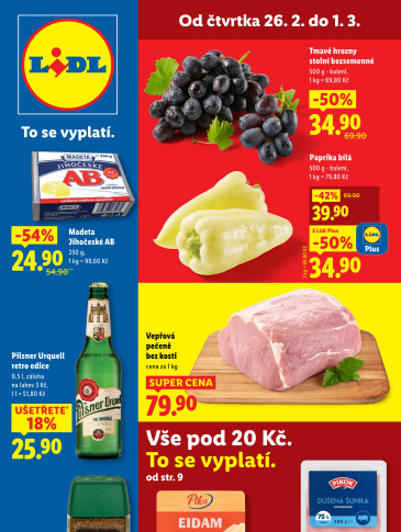 Lidl leták od čtvrtka