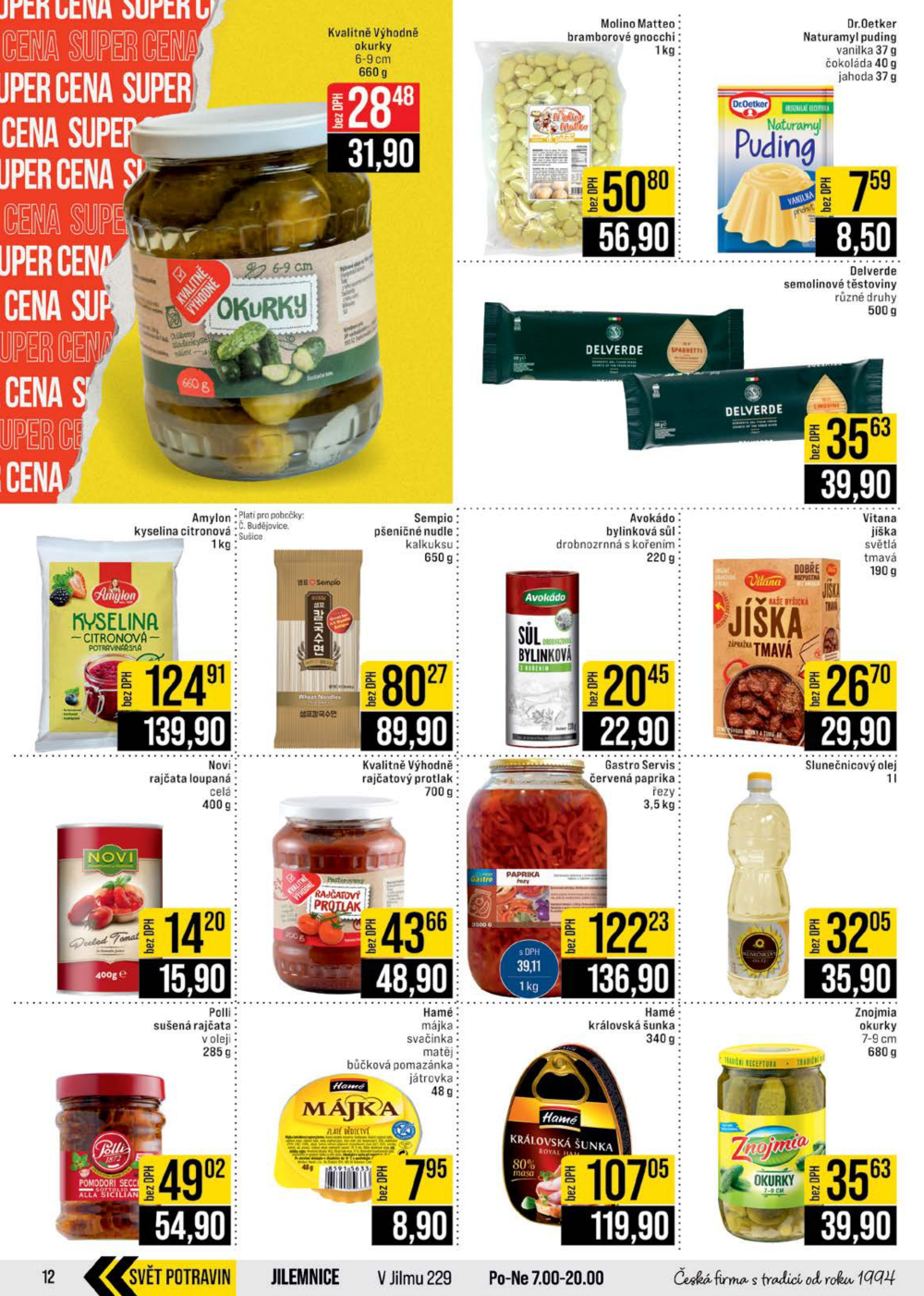 Leták JIP leták CC Cash & Carry - České Budějovice, Most, Náchod, Svoboda nad Úpou, Sušice - strana 12