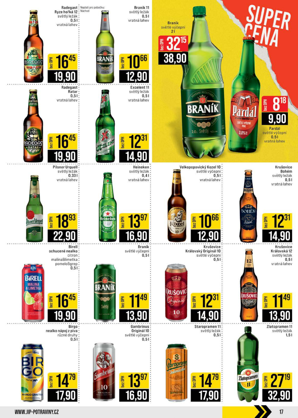 Leták JIP leták CC Cash & Carry - České Budějovice, Most, Náchod, Svoboda nad Úpou, Sušice - strana 17