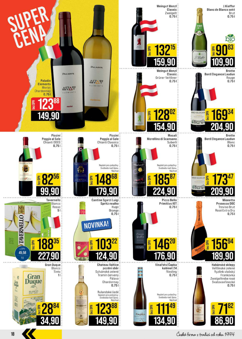 Leták JIP leták CC Cash & Carry - České Budějovice, Most, Náchod, Svoboda nad Úpou, Sušice - strana 18