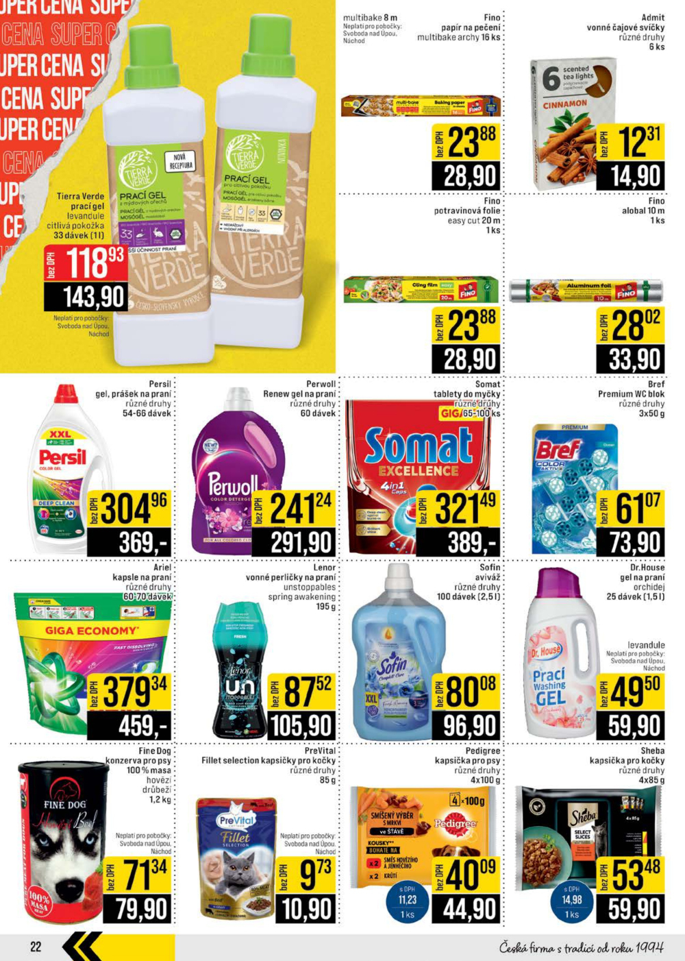 Leták JIP leták CC Cash & Carry - České Budějovice, Most, Náchod, Svoboda nad Úpou, Sušice - strana 22