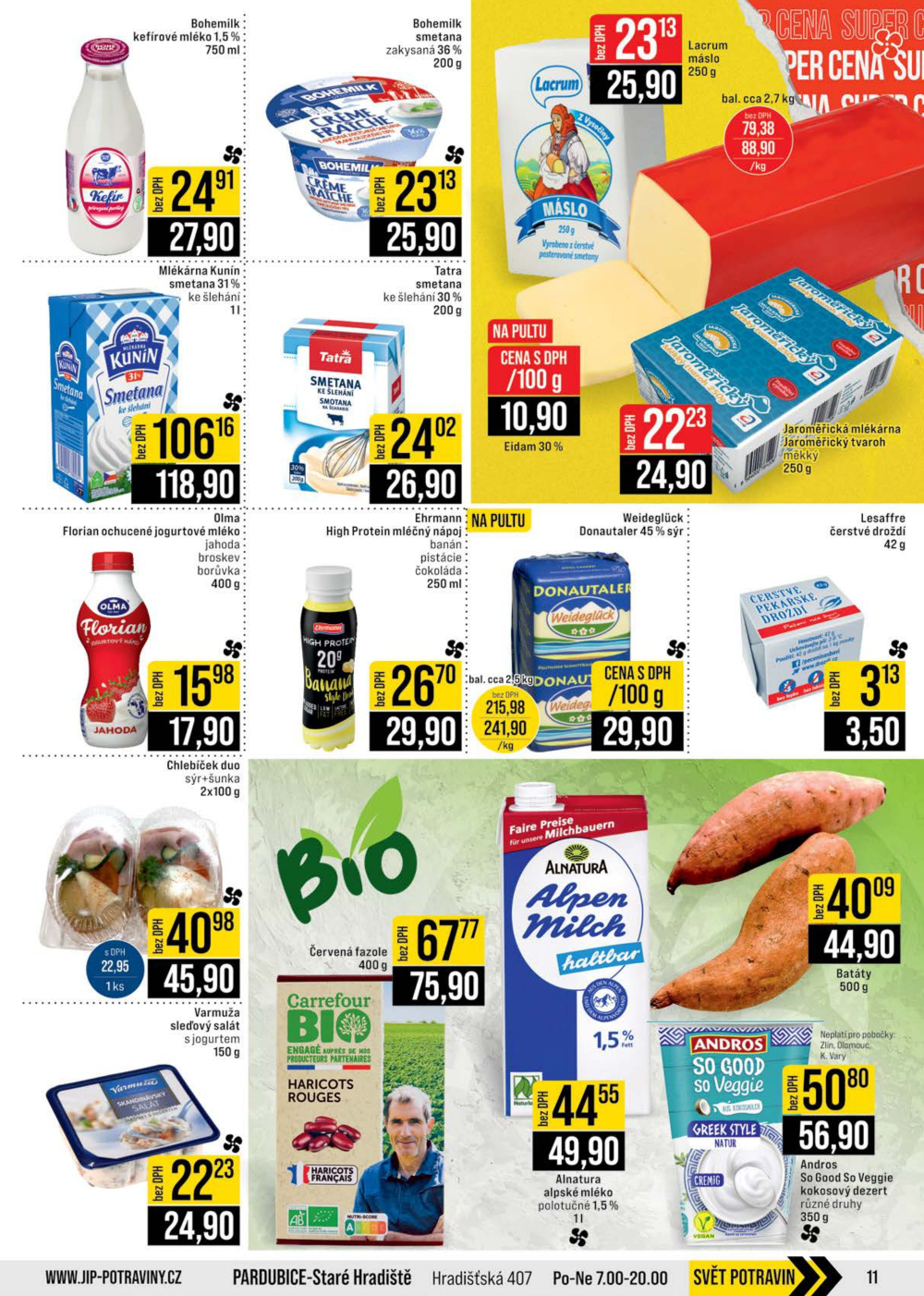 Leták JIP leták CC Cash & Carry - Brno, Ostrava, Praha, Polička, Olomouc, Karlovy Vary, Zlín, Jilemnice, Pardubice - strana 11